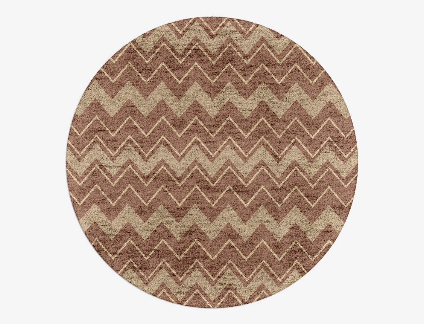 Clash Geometric Round Hand Tufted Bamboo Silk Custom Rug by Rug Artisan