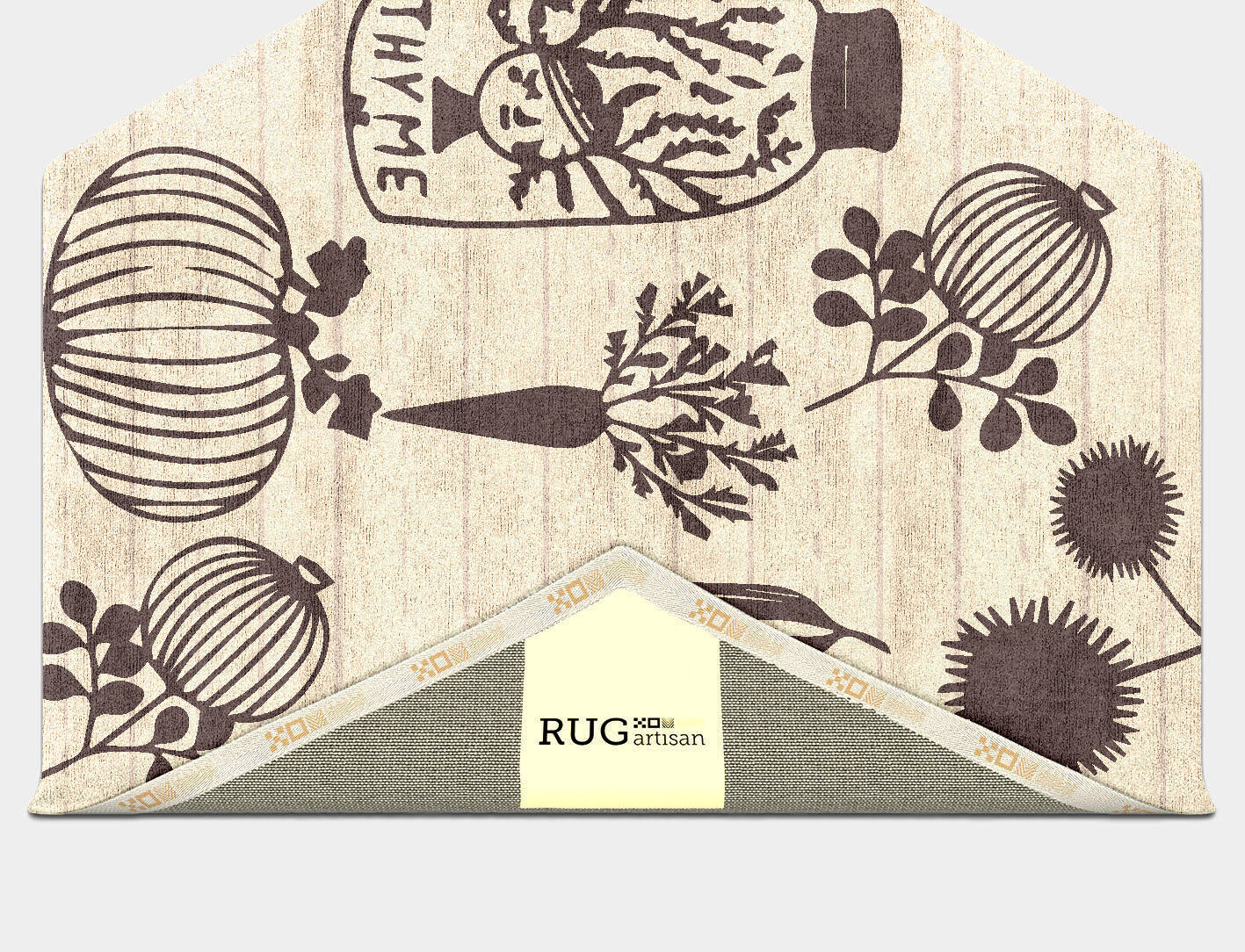 Class Book Kids Hexagon Hand Tufted Bamboo Silk Custom Rug by Rug Artisan