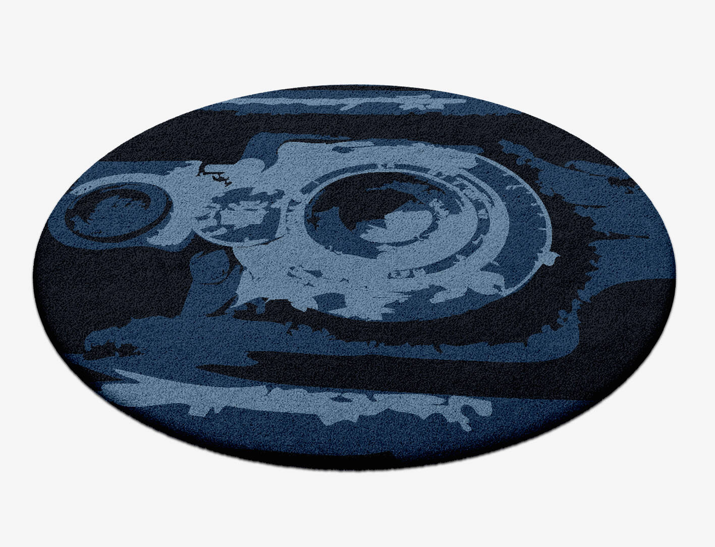 Classique Abstract Round Hand Tufted Pure Wool Custom Rug by Rug Artisan