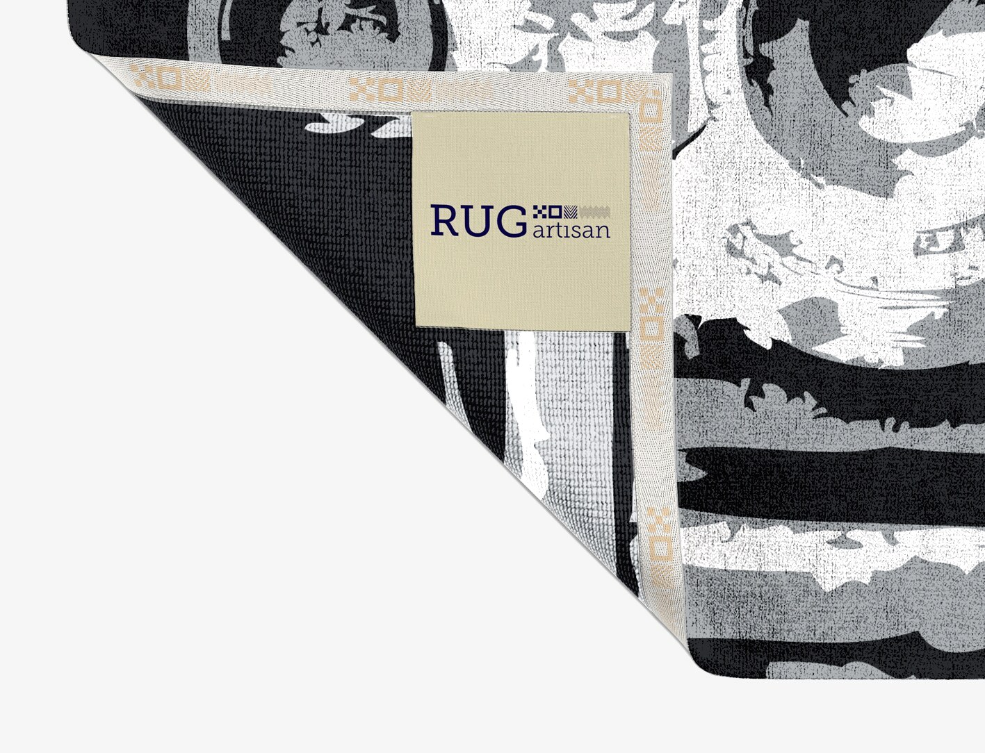 Classique Grey Monochrome Rectangle Hand Knotted Bamboo Silk Custom Rug by Rug Artisan