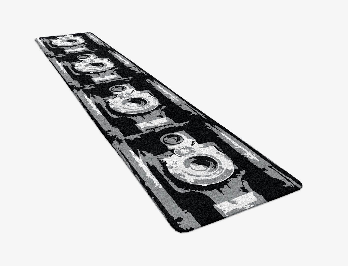Classique Grey Monochrome Runner Hand Tufted Pure Wool Custom Rug by Rug Artisan