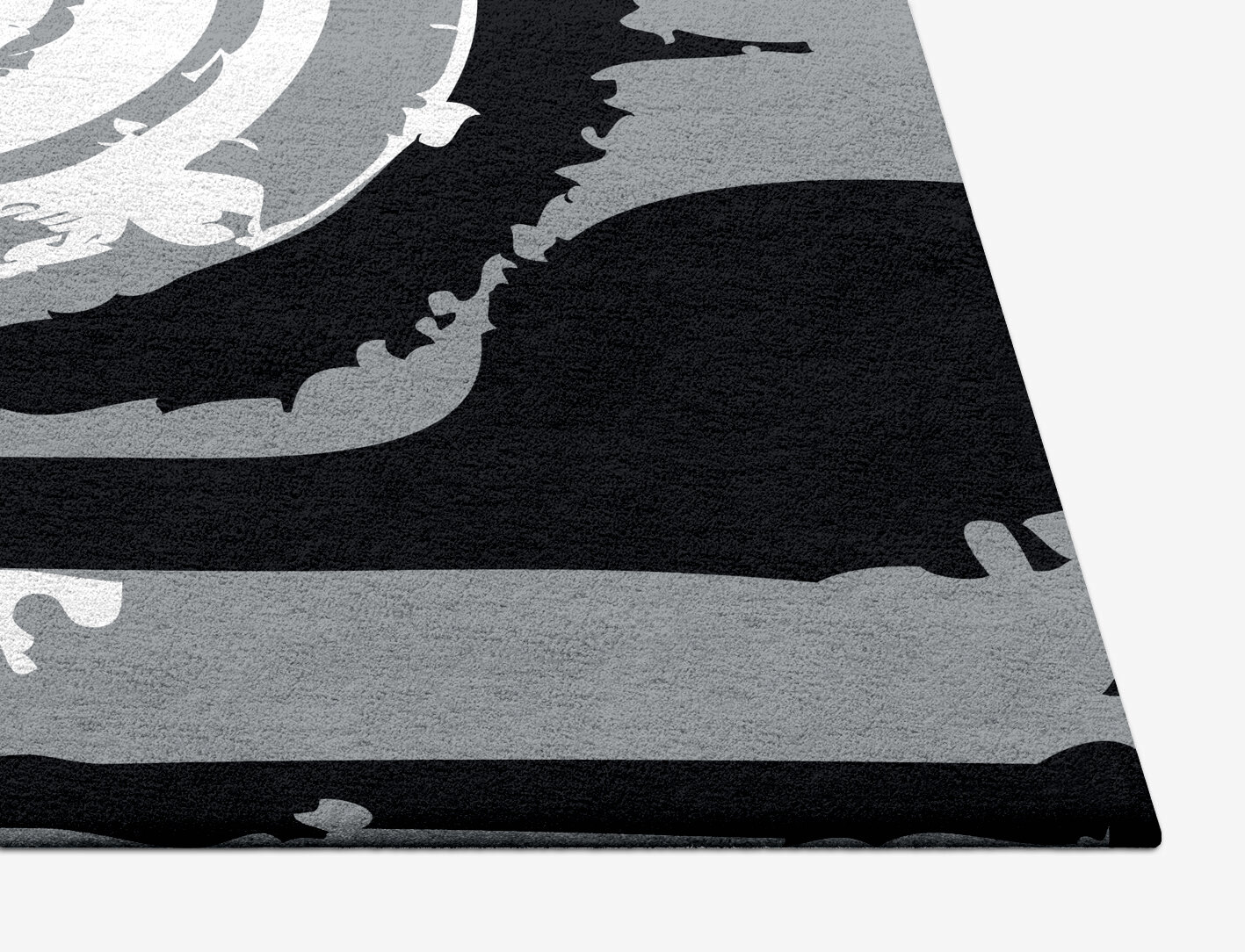 Classique Grey Monochrome Square Hand Tufted Pure Wool Custom Rug by Rug Artisan