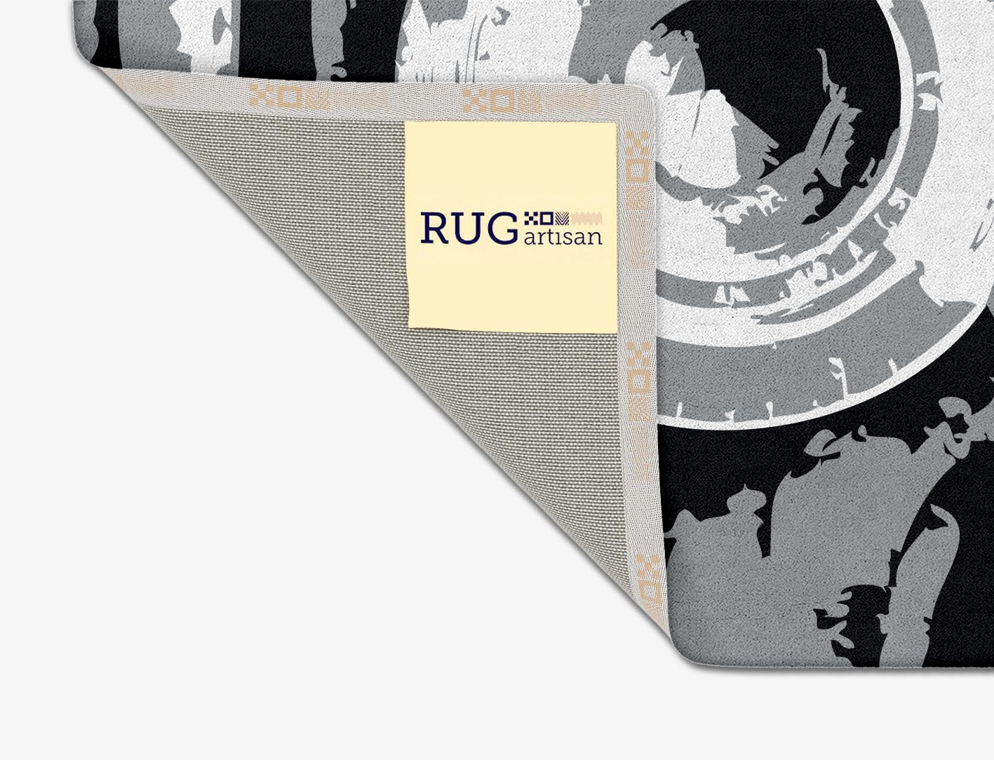 Classique Grey Monochrome Square Hand Tufted Pure Wool Custom Rug by Rug Artisan