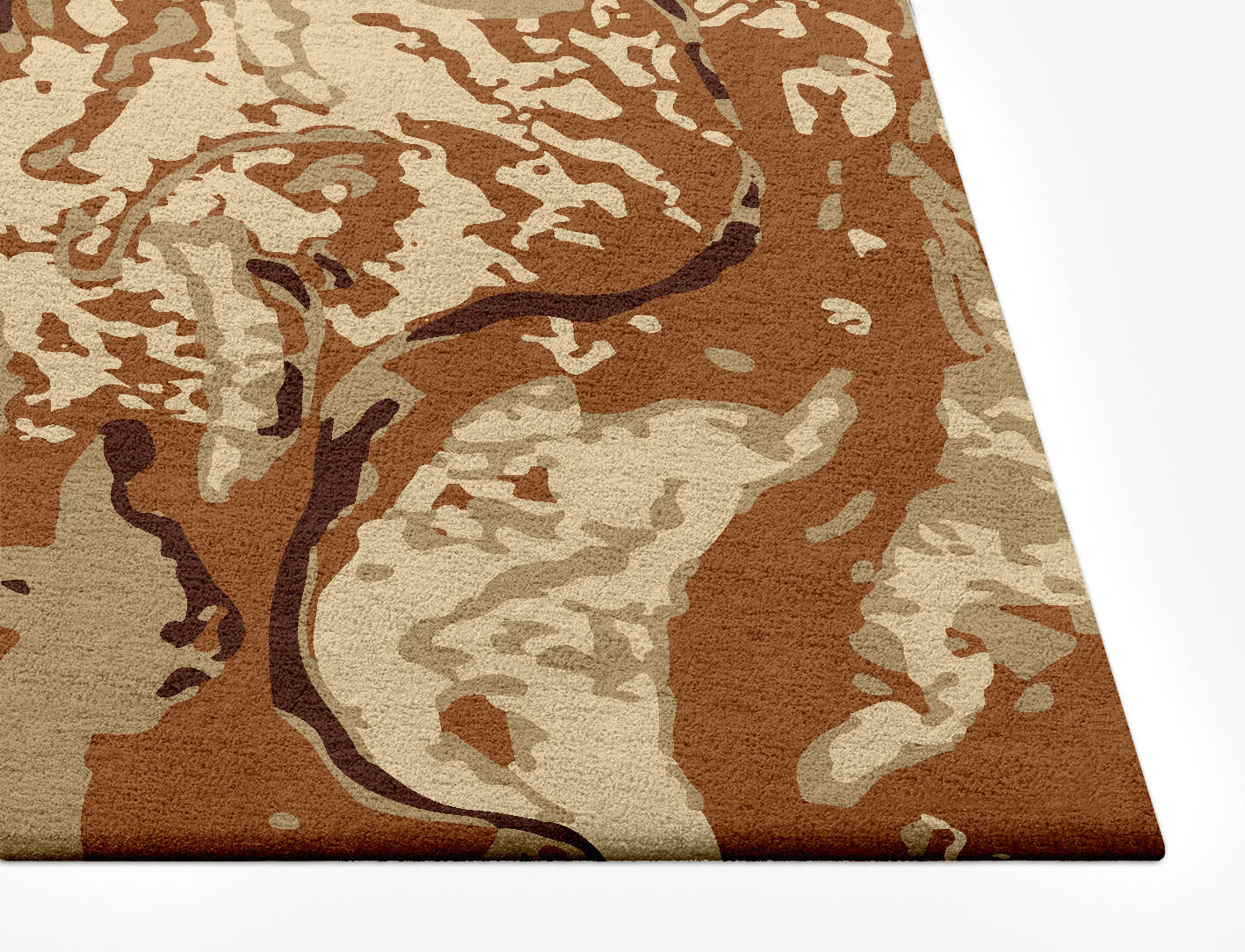 Claybed Surface Art Rectangle Hand Tufted Pure Wool Custom Rug by Rug Artisan
