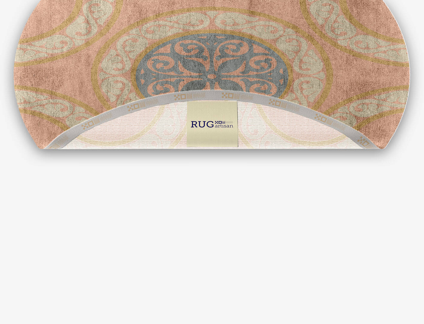 Clique Blue Royal Oval Hand Knotted Bamboo Silk Custom Rug by Rug Artisan