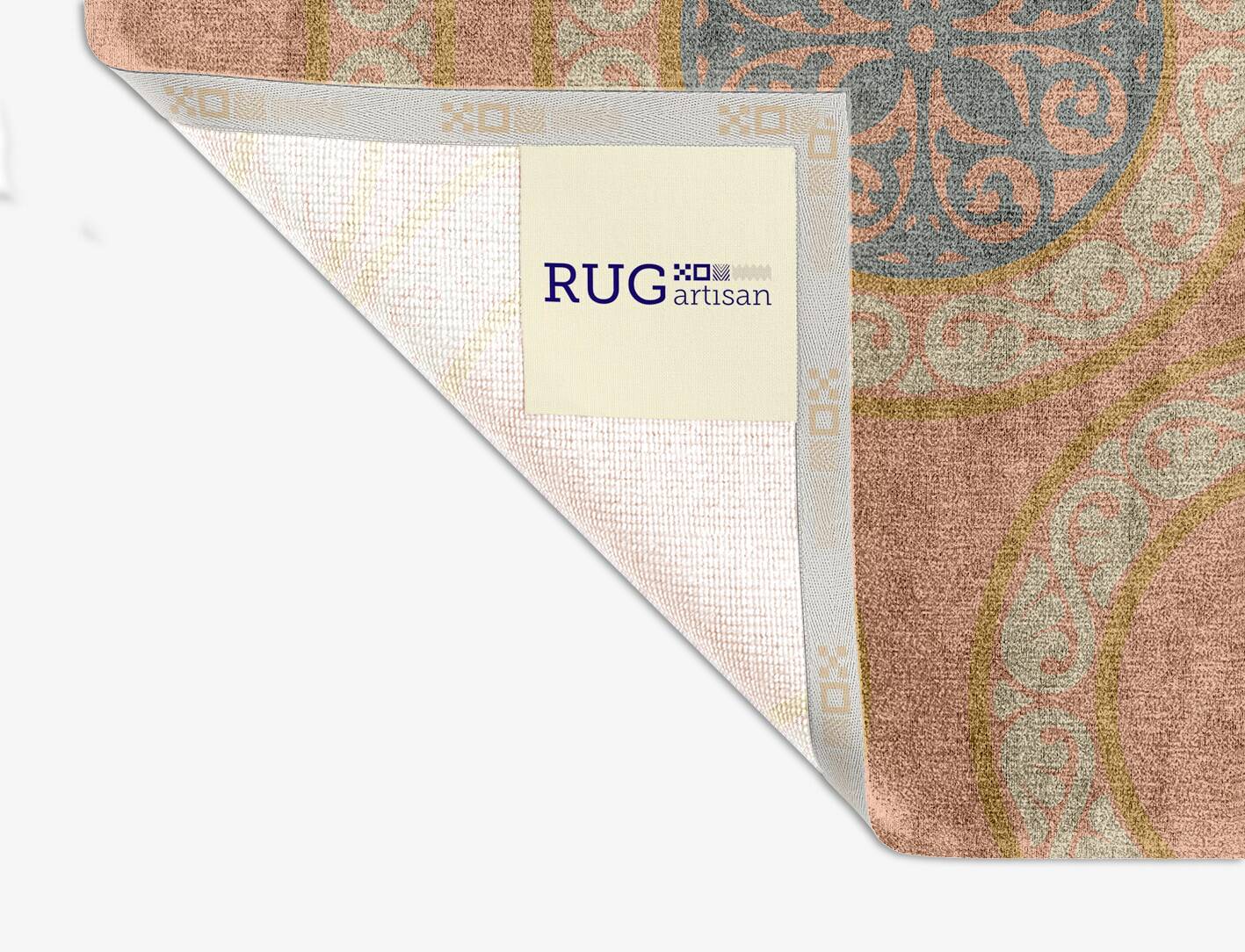 Clique Blue Royal Square Hand Knotted Bamboo Silk Custom Rug by Rug Artisan