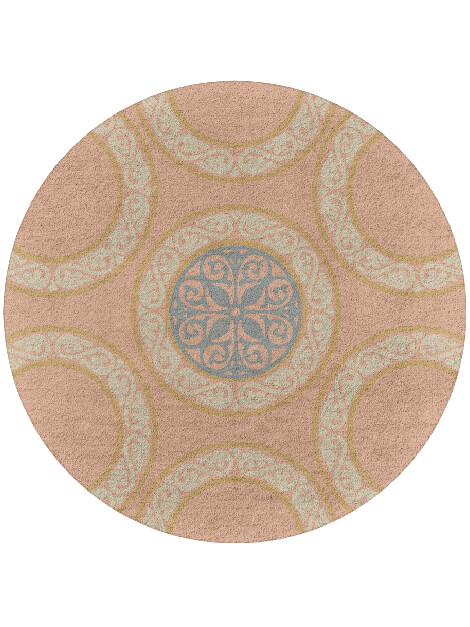 Clique Blue Royal Round Hand Tufted Pure Wool Custom Rug by Rug Artisan