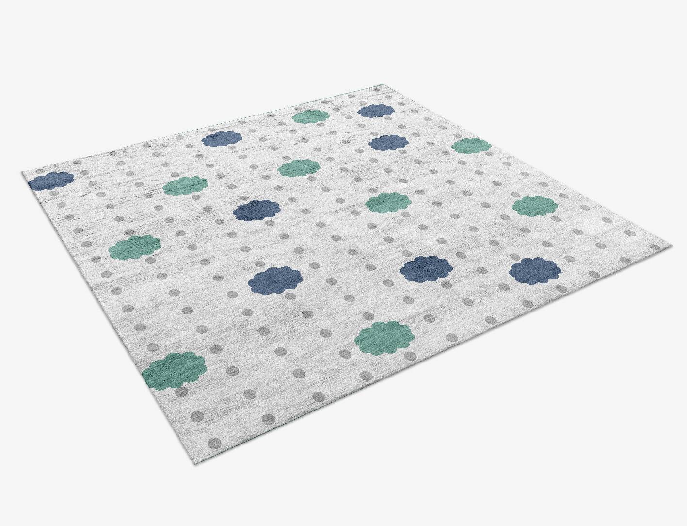 CloudNine Kids Square Hand Knotted Bamboo Silk Custom Rug by Rug Artisan
