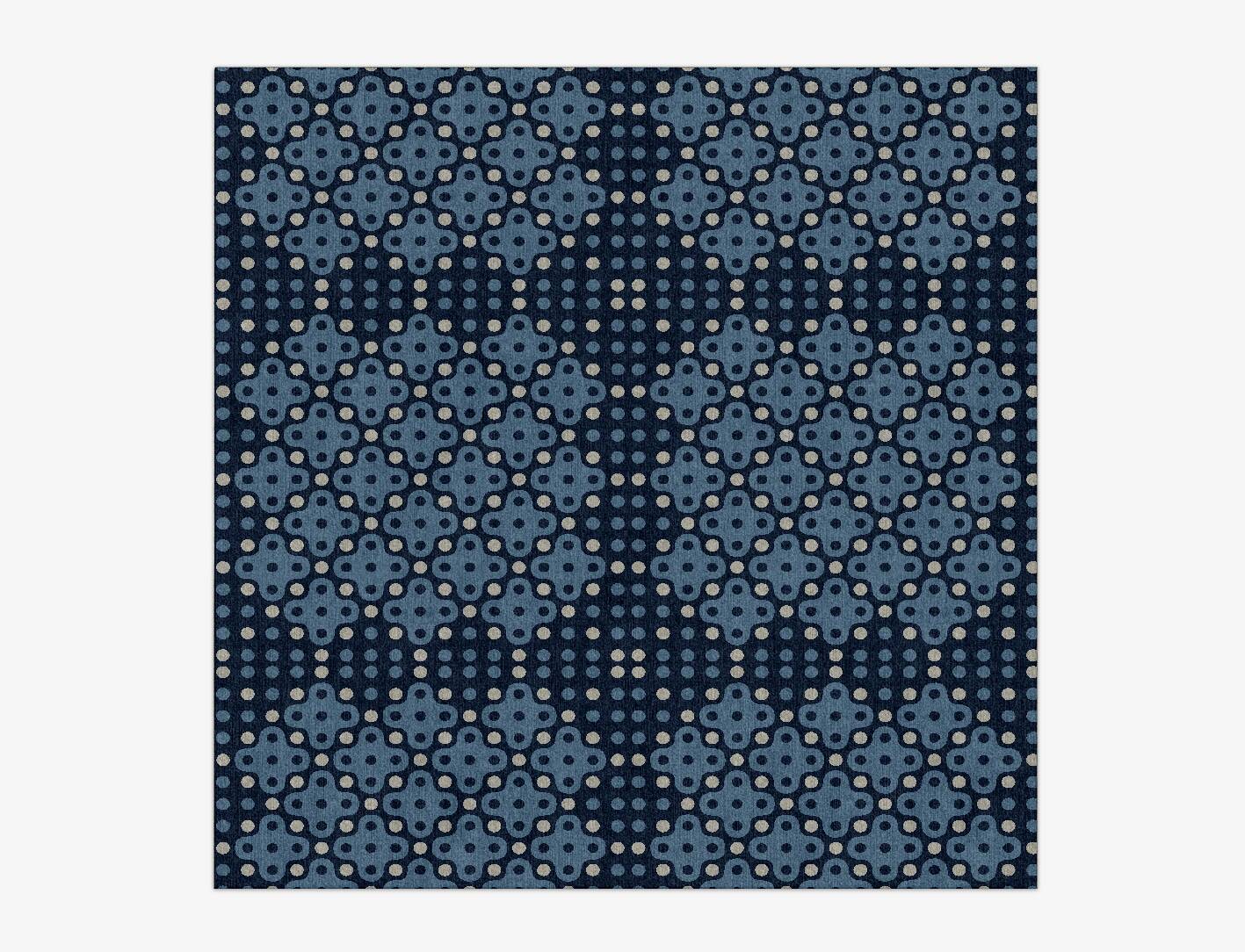 Cluster Modern Geometrics Square Hand Knotted Tibetan Wool Custom Rug by Rug Artisan