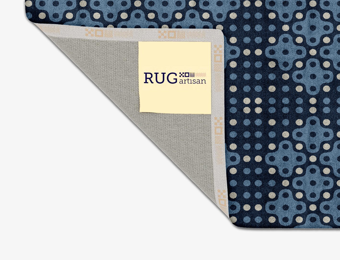 Cluster Geometric Square Hand Tufted Bamboo Silk Custom Rug by Rug Artisan