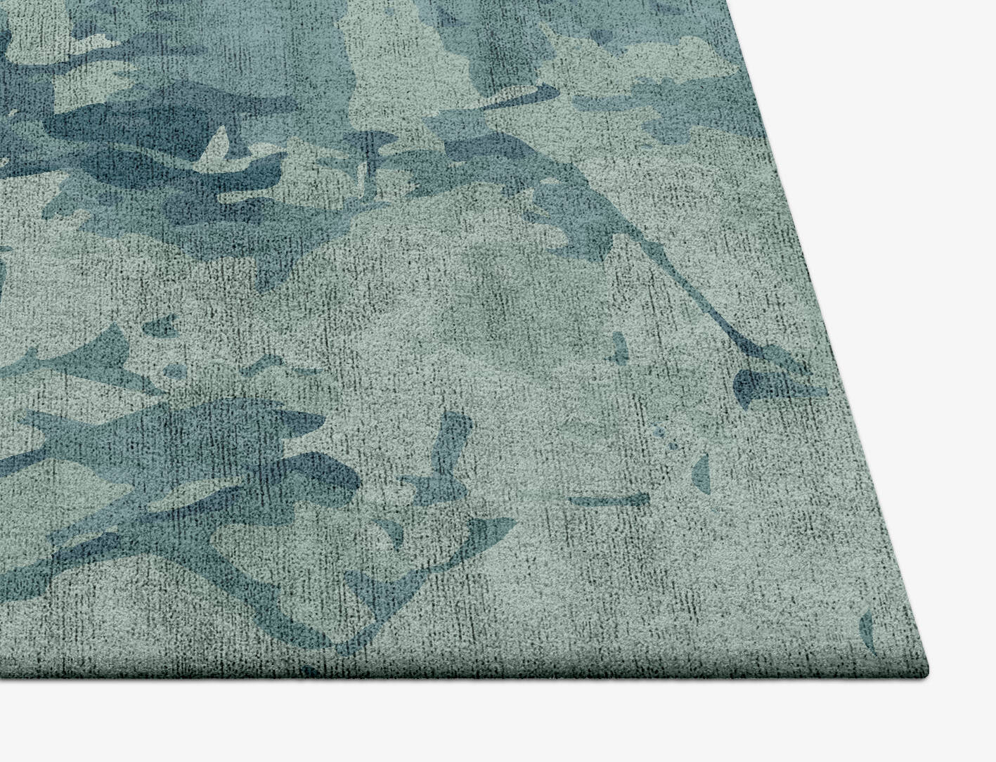 Clutter Gradation Square Hand Tufted Bamboo Silk Custom Rug by Rug Artisan