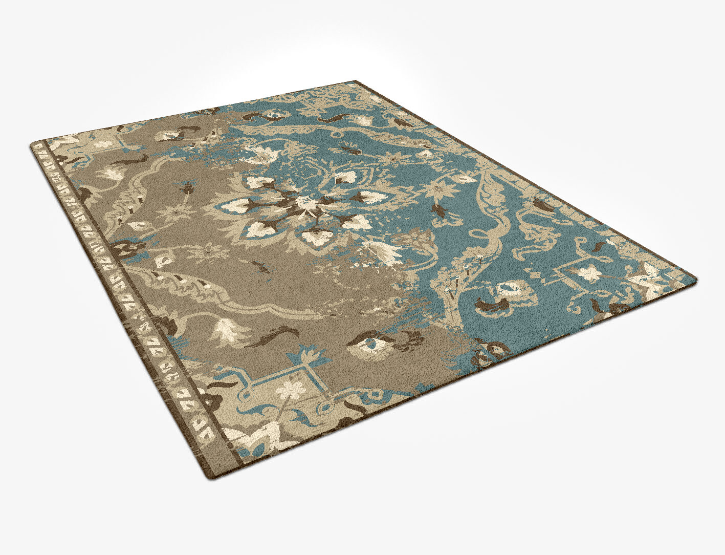 Coeval Persian Persian Bagh Rectangle Hand Tufted Pure Wool Custom Rug by Rug Artisan