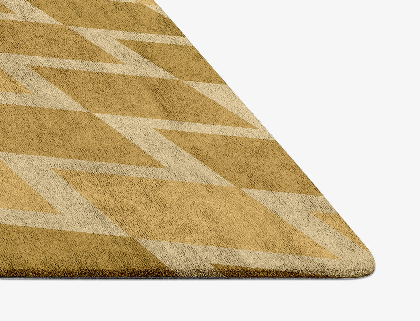 Coffee Patch Modern Geometrics Diamond Hand Tufted Bamboo Silk Custom Rug by Rug Artisan