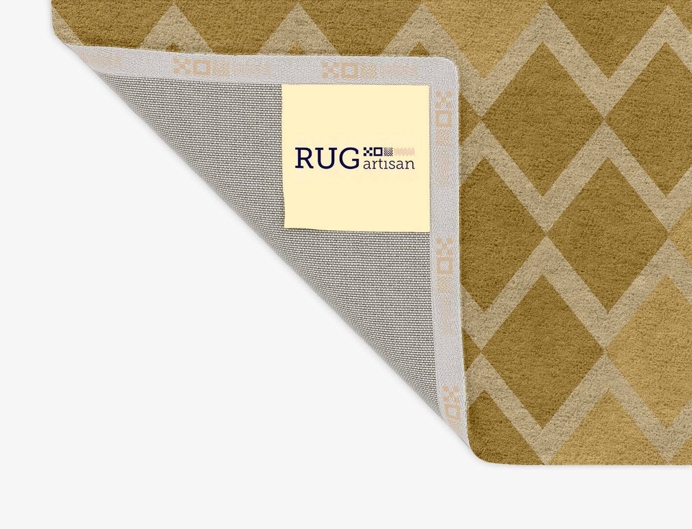 Coffee Patch Modern Geometrics Rectangle Hand Tufted Pure Wool Custom Rug by Rug Artisan