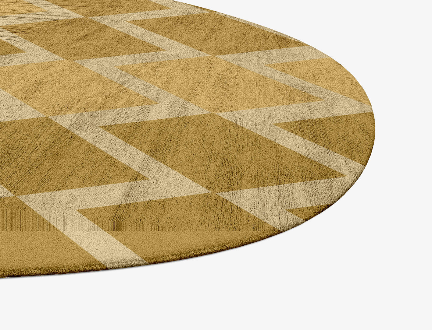 Coffee Patch Modern Geometrics Splash Hand Tufted Bamboo Silk Custom Rug by Rug Artisan
