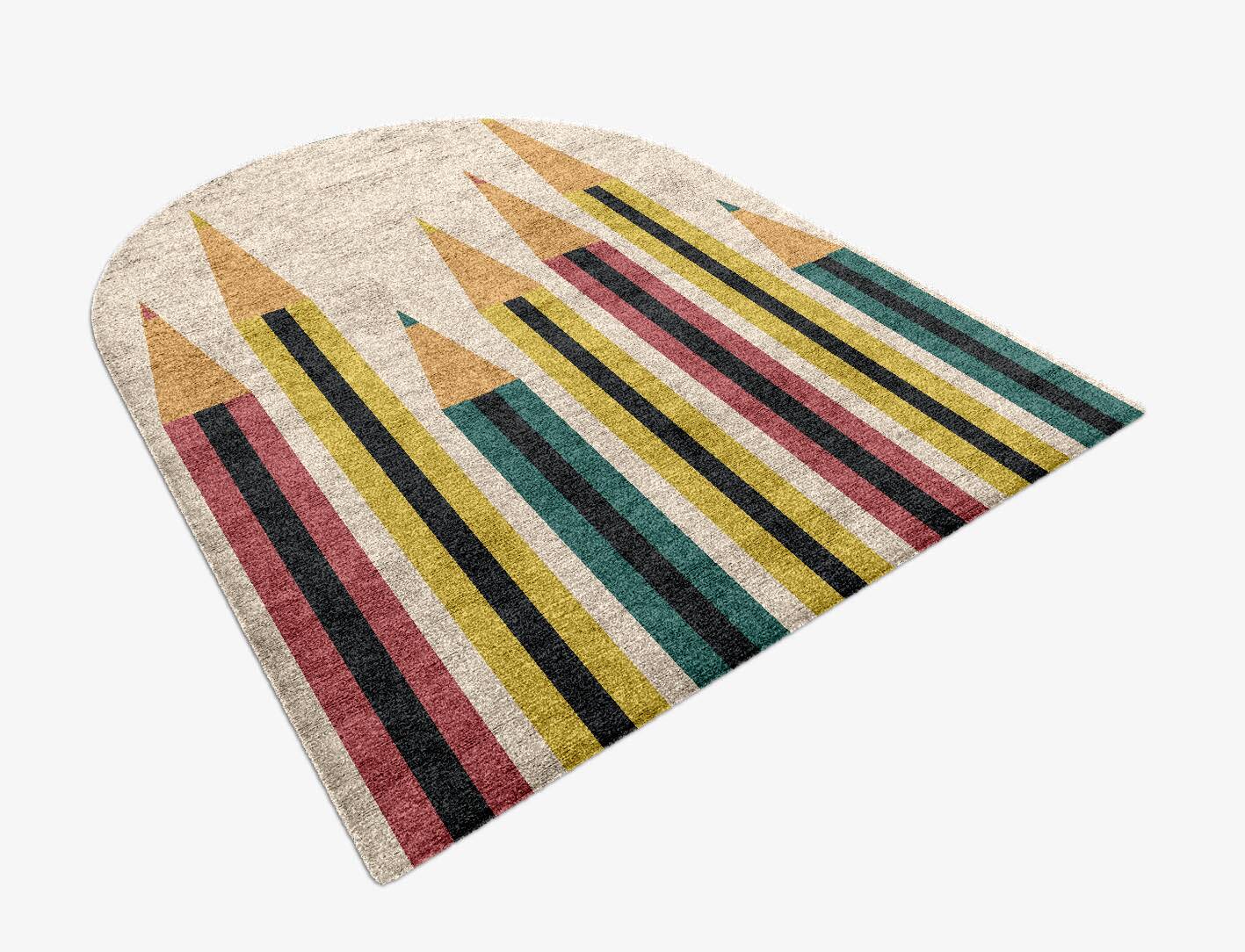 Colead Kids Arch Hand Knotted Bamboo Silk Custom Rug by Rug Artisan