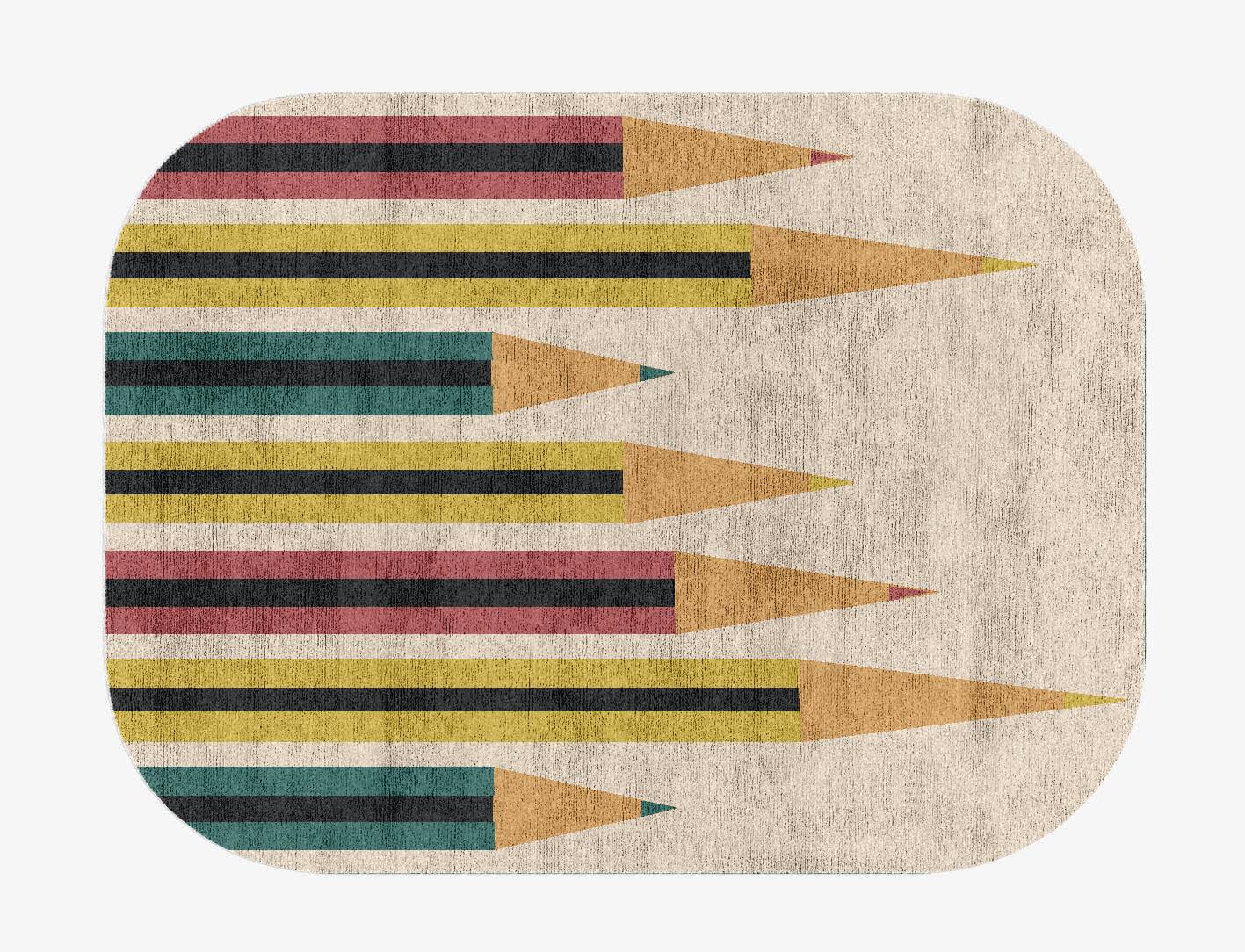 Colead Kids Oblong Hand Knotted Bamboo Silk Custom Rug by Rug Artisan