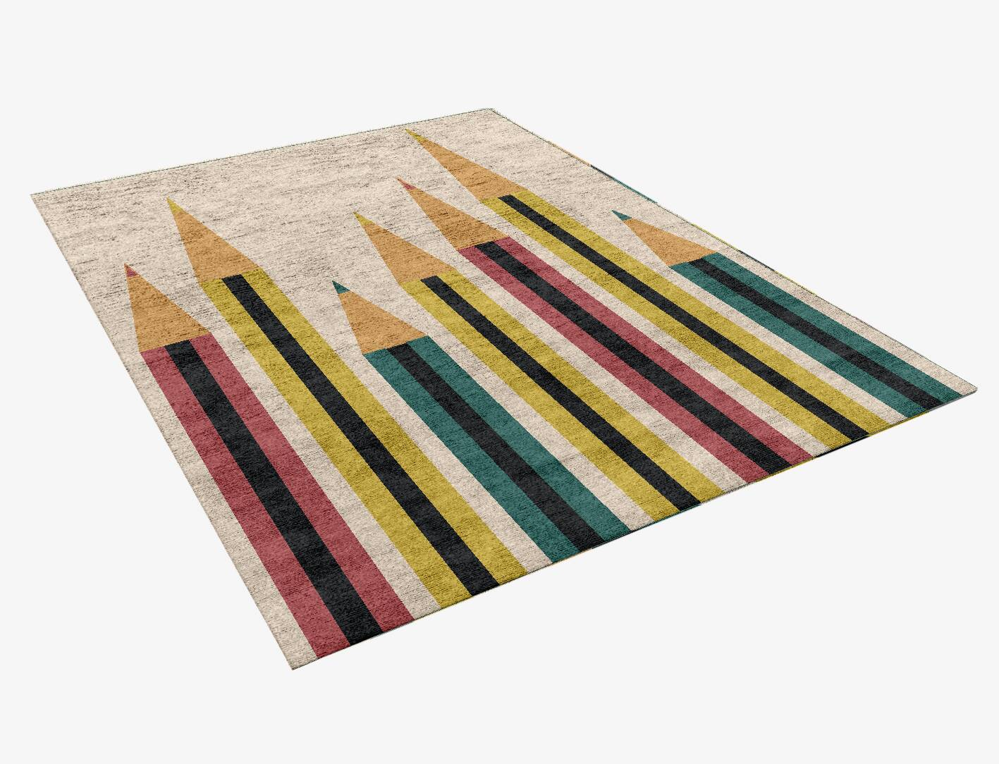 Colead Kids Rectangle Hand Knotted Bamboo Silk Custom Rug by Rug Artisan