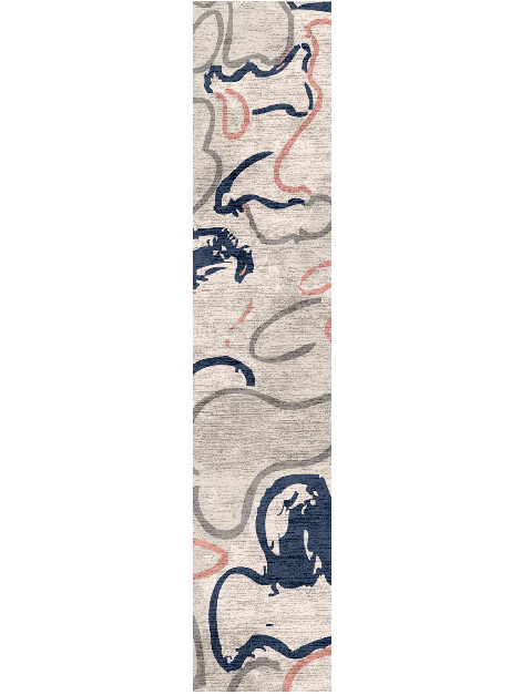 Colorida Abstract Runner Hand Knotted Bamboo Silk Custom Rug by Rug Artisan