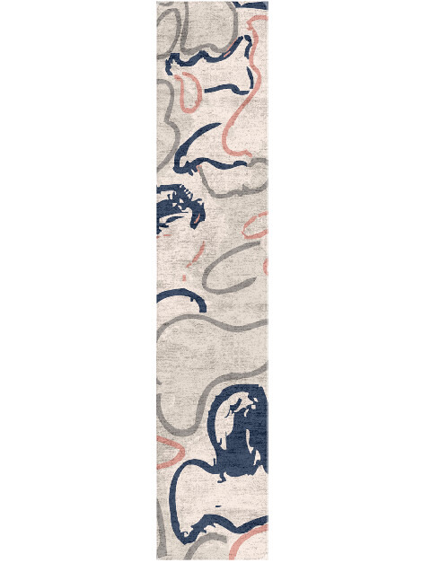 Colorida Abstract Runner Hand Tufted Bamboo Silk Custom Rug by Rug Artisan