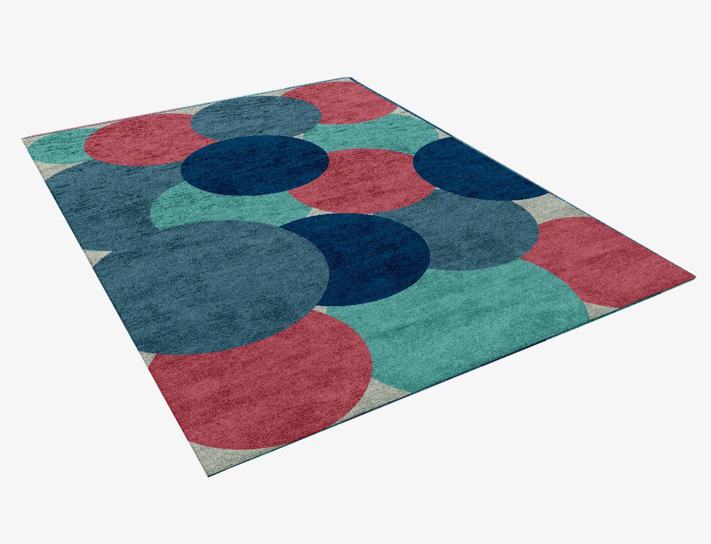 Color bombs Kids Rectangle Hand Knotted Bamboo Silk Custom Rug by Rug Artisan