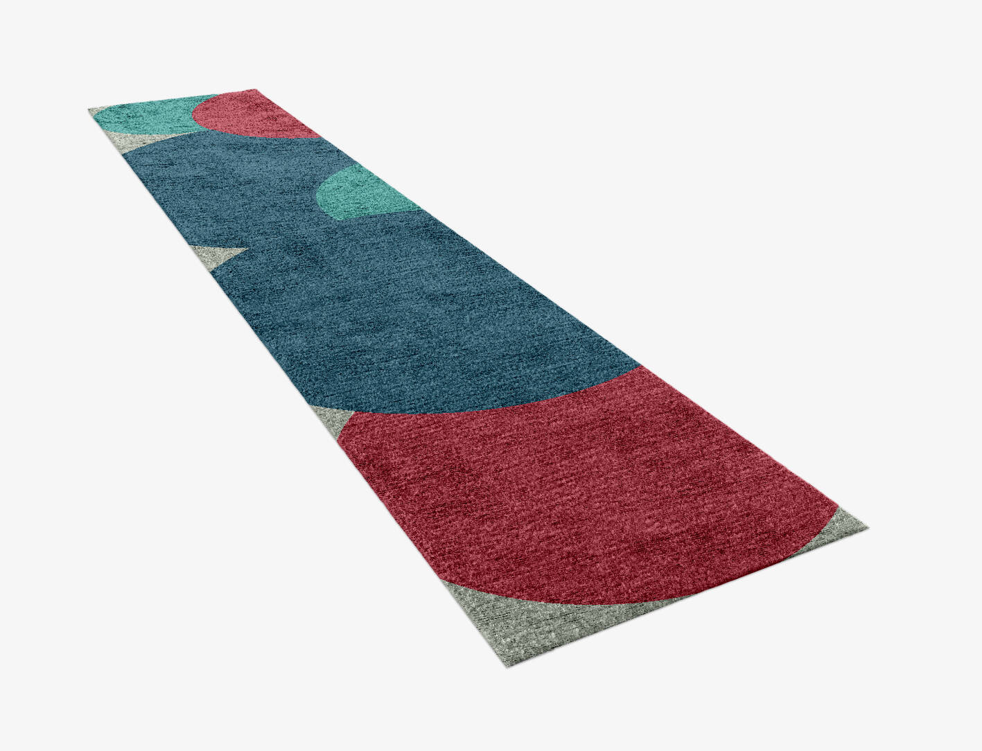 Color bombs Kids Runner Hand Knotted Bamboo Silk Custom Rug by Rug Artisan