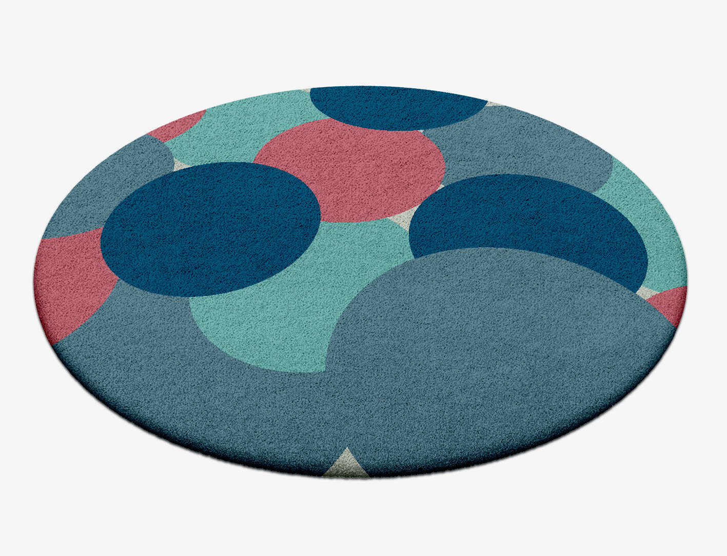 Color bombs Kids Round Hand Tufted Pure Wool Custom Rug by Rug Artisan
