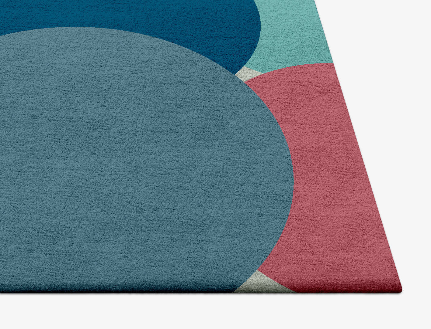 Color bombs Kids Square Hand Tufted Pure Wool Custom Rug by Rug Artisan