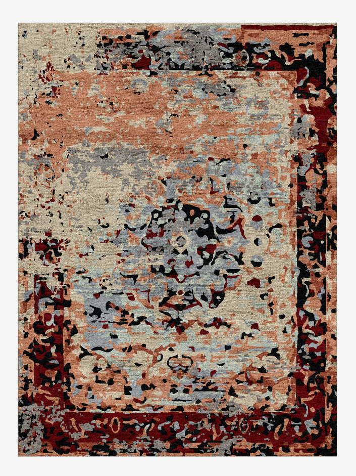 Colour Less Vintage Rectangle Hand Knotted Bamboo Silk Custom Rug by Rug Artisan