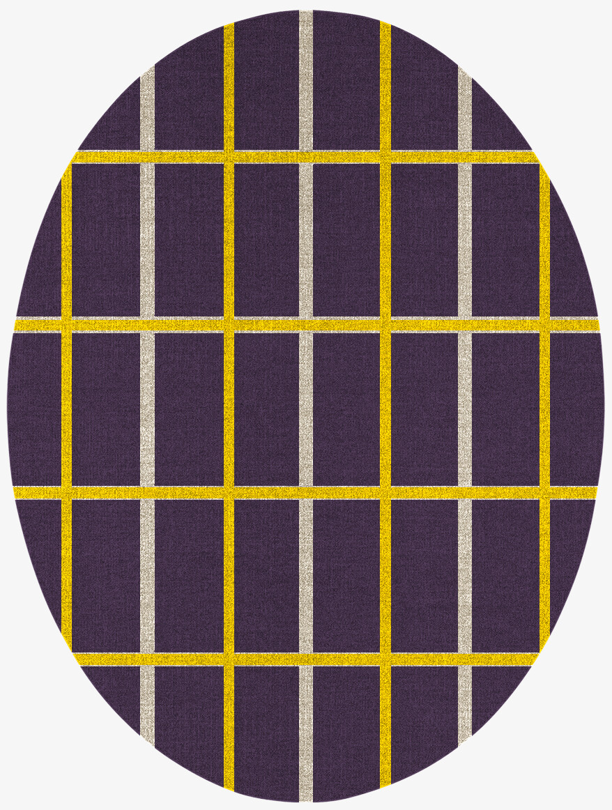 Columbine Geometric Oval Flatweave New Zealand Wool Custom Rug by Rug Artisan