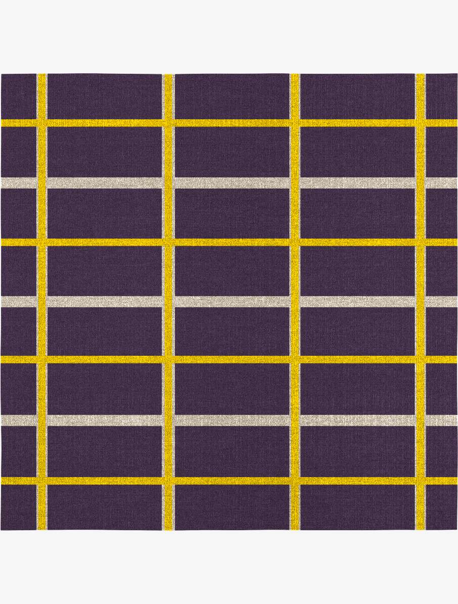 Columbine Geometric Square Flatweave New Zealand Wool Custom Rug by Rug Artisan