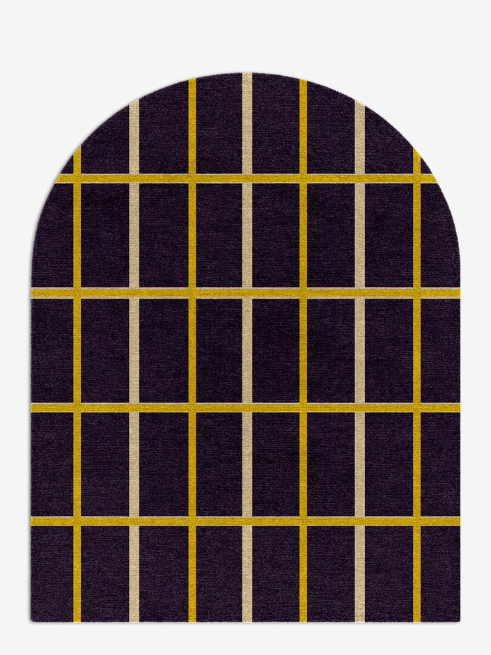 Columbine Geometric Arch Hand Knotted Tibetan Wool Custom Rug by Rug Artisan