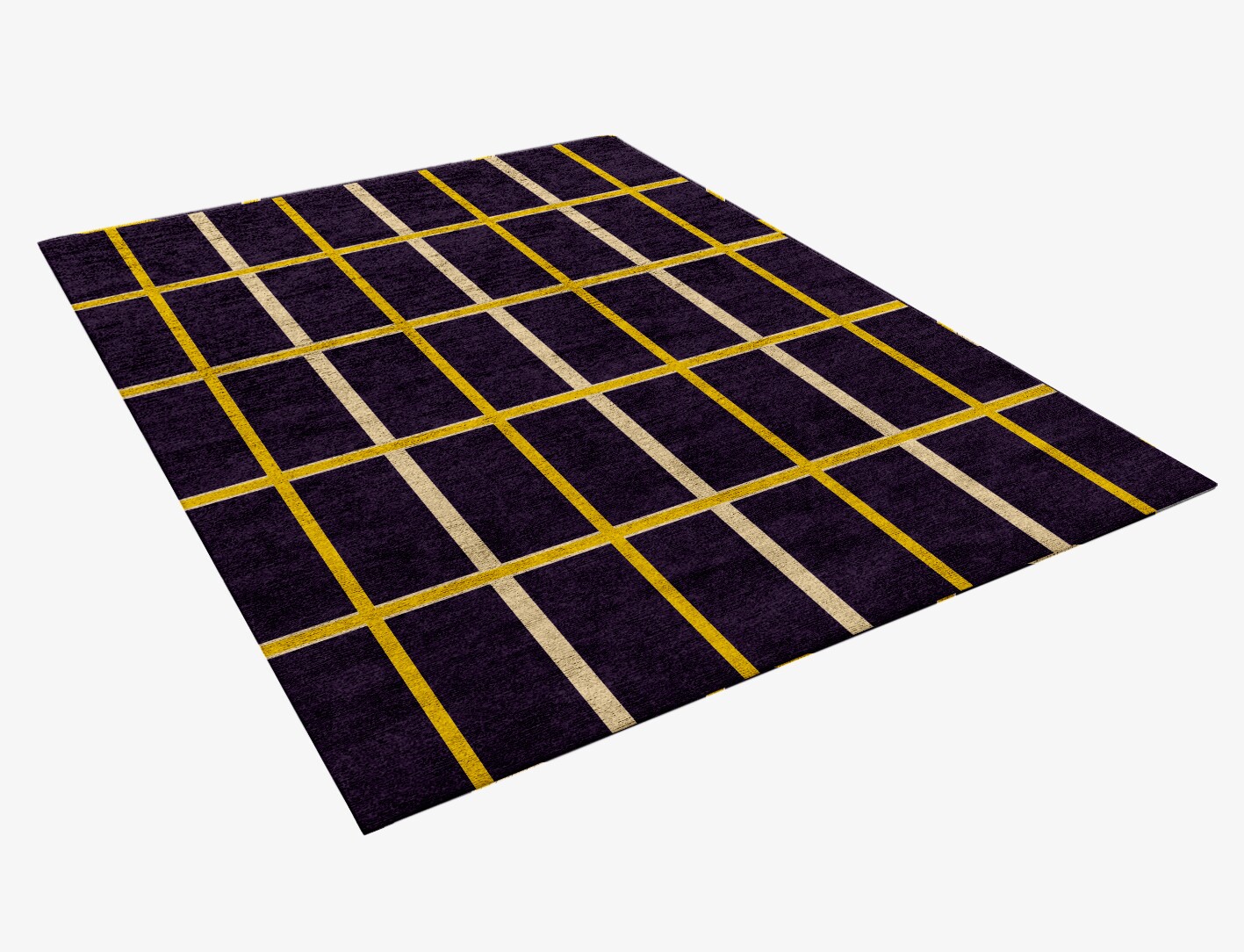 Columbine Geometric Rectangle Hand Knotted Bamboo Silk Custom Rug by Rug Artisan