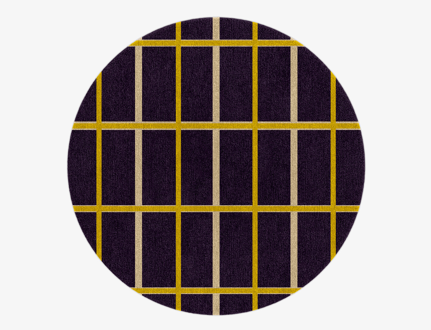 Columbine Geometric Round Hand Knotted Tibetan Wool Custom Rug by Rug Artisan