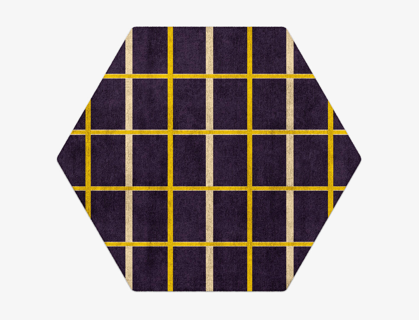 Columbine Geometric Hexagon Hand Tufted Bamboo Silk Custom Rug by Rug Artisan