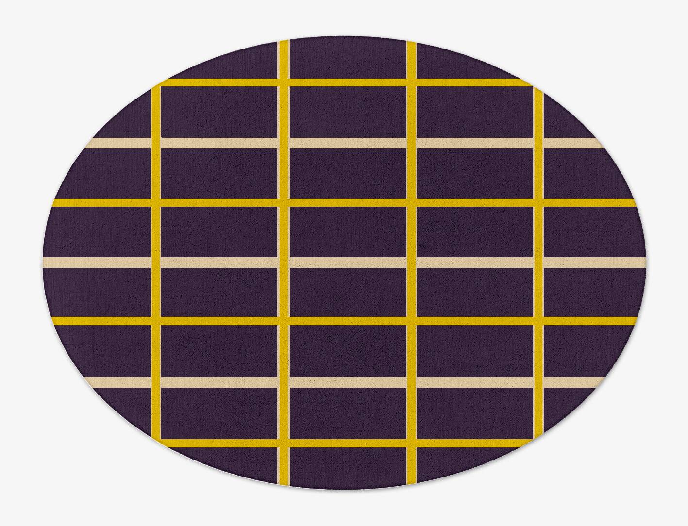 Columbine Geometric Oval Hand Tufted Pure Wool Custom Rug by Rug Artisan