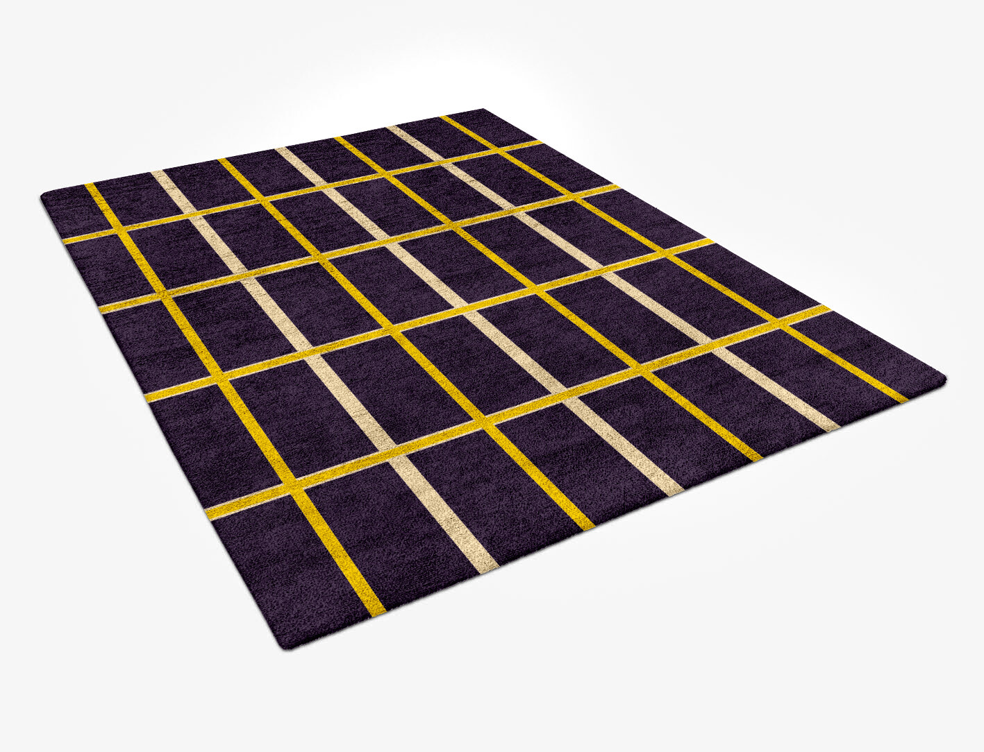 Columbine Geometric Rectangle Hand Tufted Bamboo Silk Custom Rug by Rug Artisan