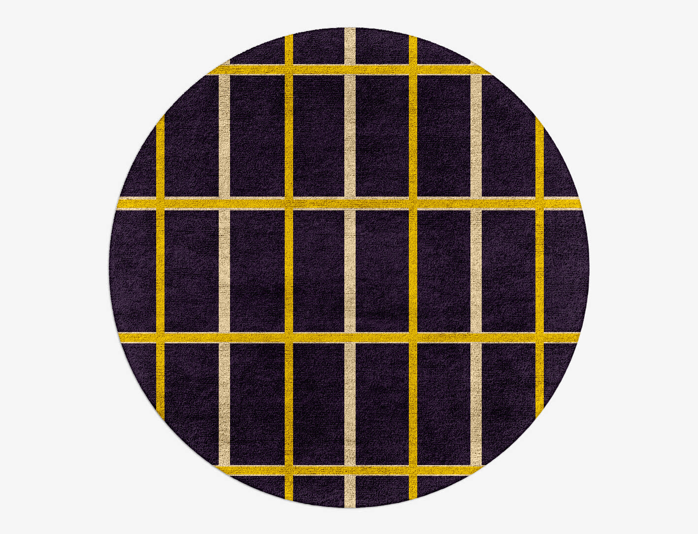 Columbine Geometric Round Hand Tufted Bamboo Silk Custom Rug by Rug Artisan