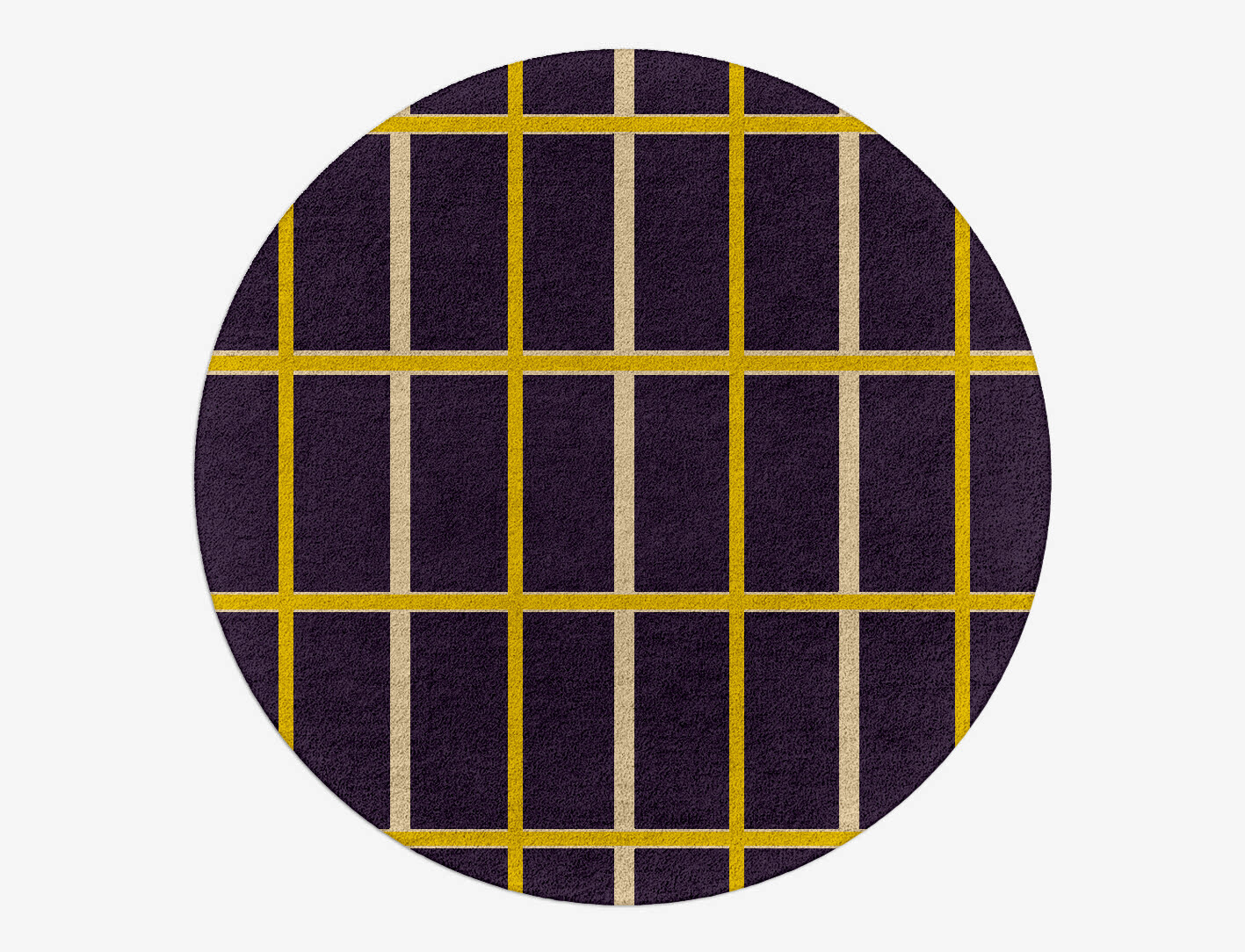 Columbine Geometric Round Hand Tufted Pure Wool Custom Rug by Rug Artisan