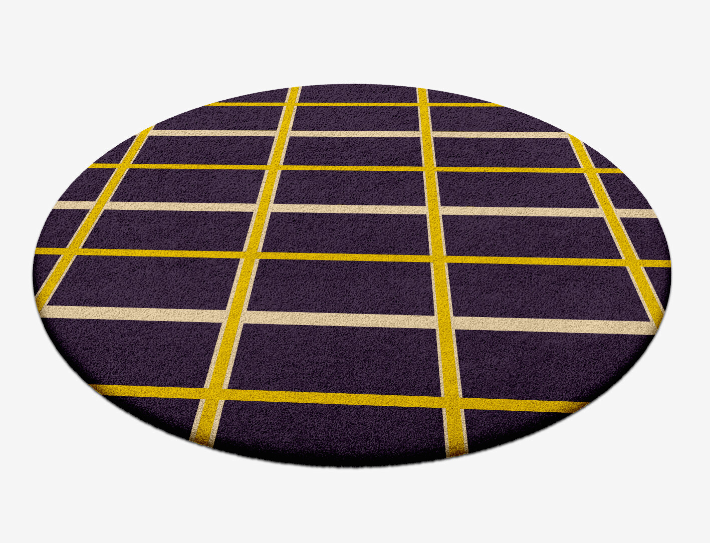 Columbine Geometric Round Hand Tufted Pure Wool Custom Rug by Rug Artisan