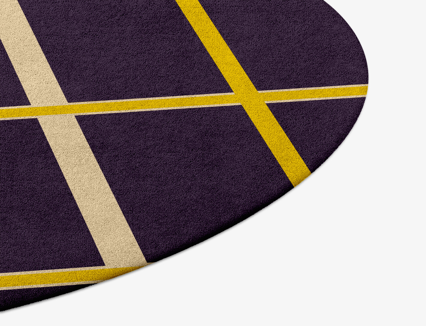 Columbine Geometric Round Hand Tufted Pure Wool Custom Rug by Rug Artisan