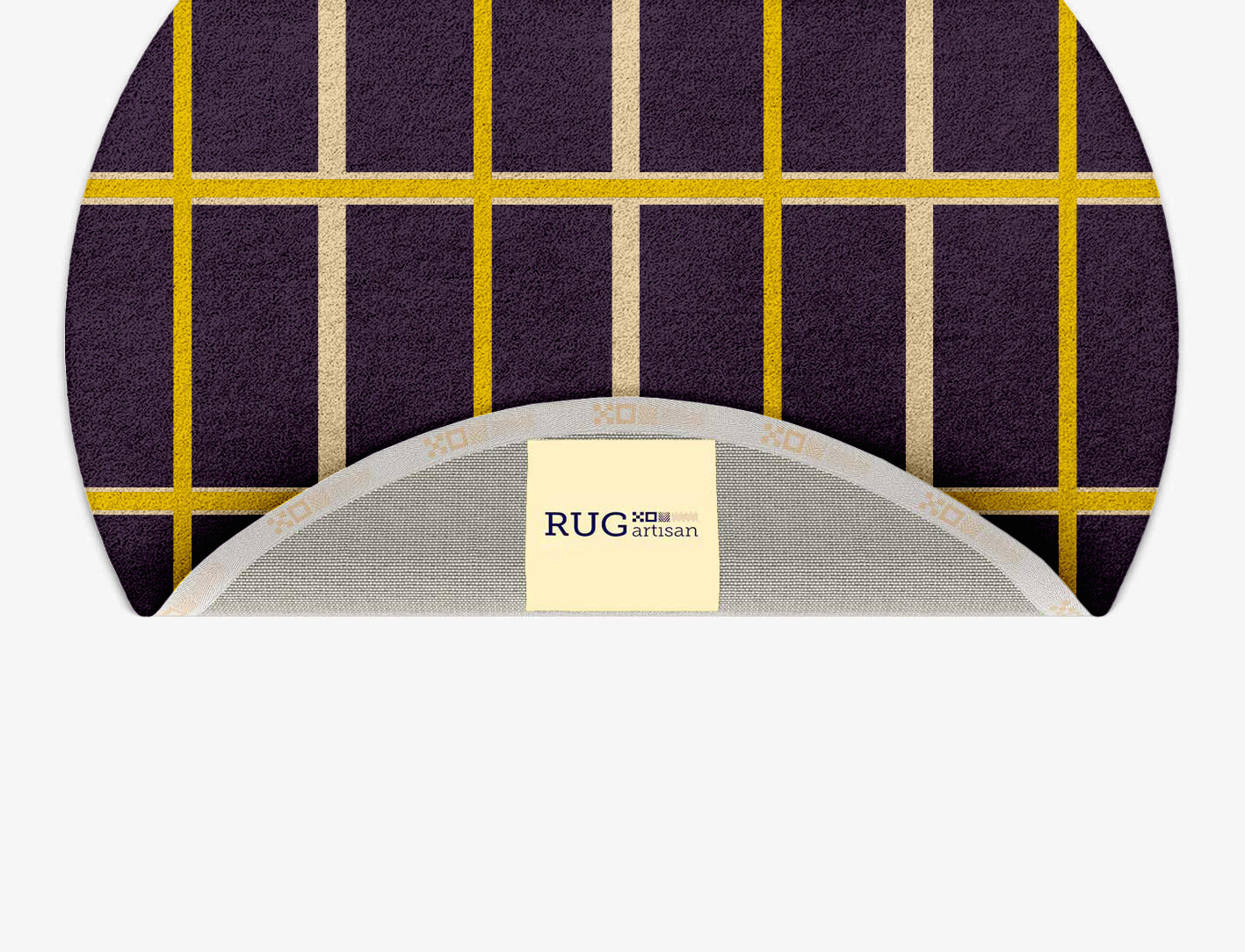 Columbine Geometric Round Hand Tufted Pure Wool Custom Rug by Rug Artisan