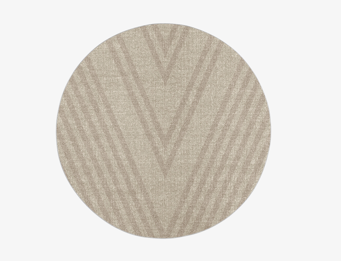 Comethru Minimalist Round Flatweave New Zealand Wool Custom Rug by Rug Artisan
