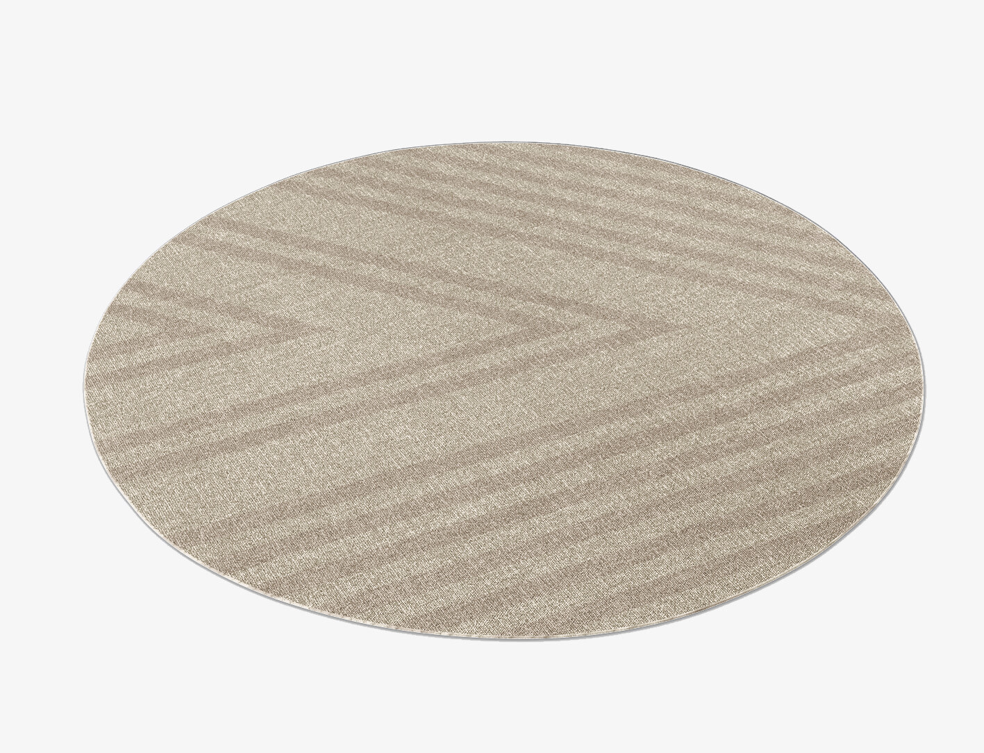 Comethru Minimalist Round Flatweave New Zealand Wool Custom Rug by Rug Artisan