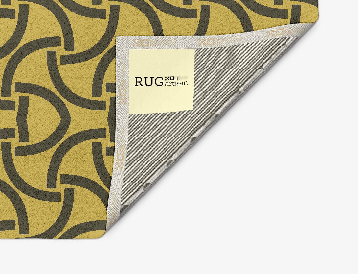 Concave Modern Geometrics Arch Hand Tufted Pure Wool Custom Rug by Rug Artisan