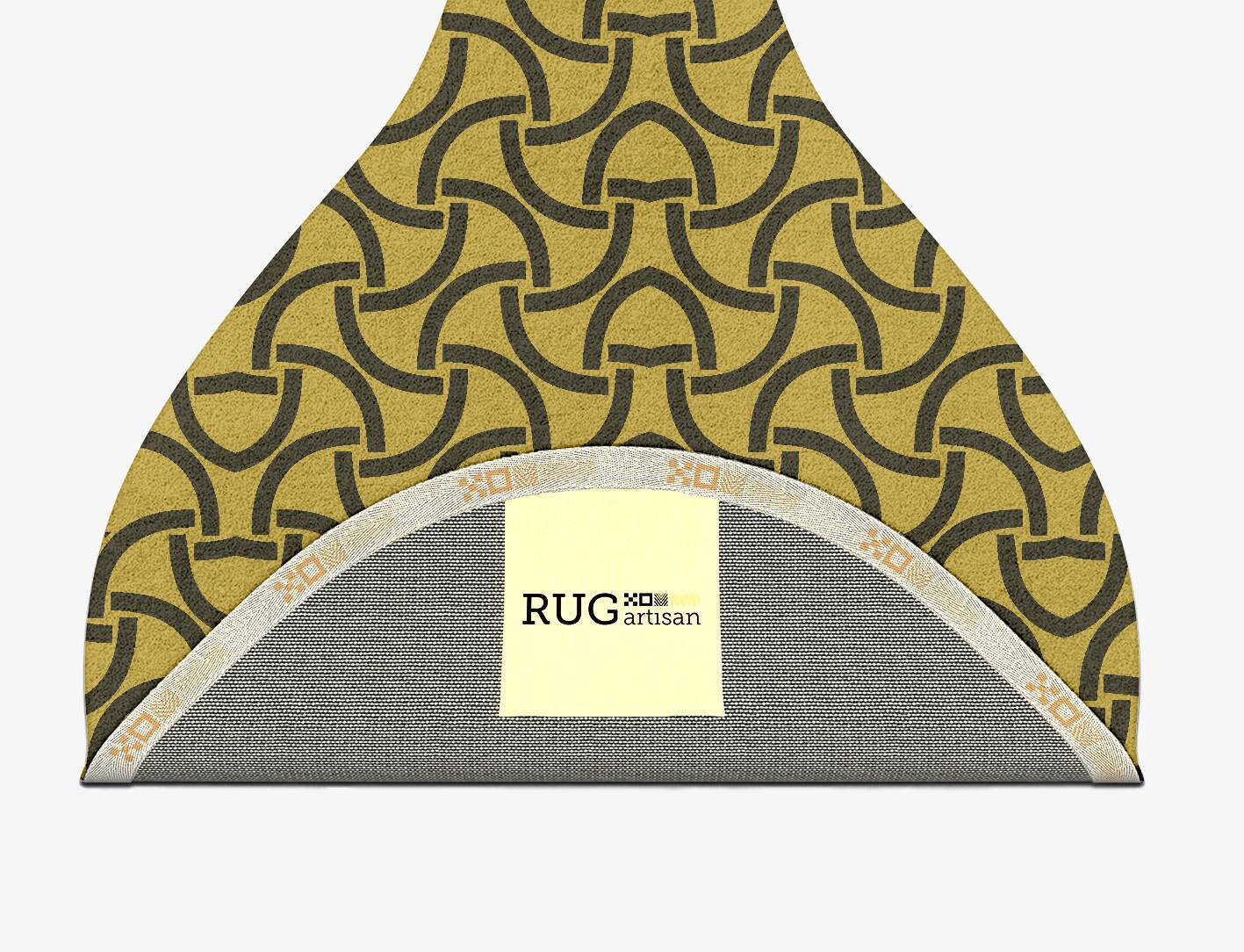 Concave Modern Geometrics Drop Hand Tufted Pure Wool Custom Rug by Rug Artisan