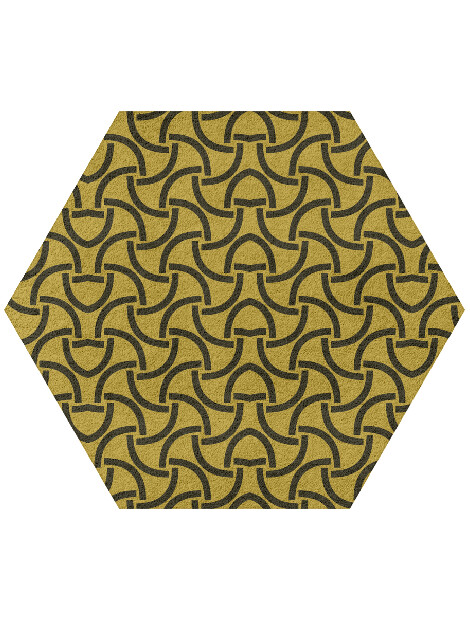Concave Modern Geometrics Hexagon Hand Tufted Pure Wool Custom Rug by Rug Artisan