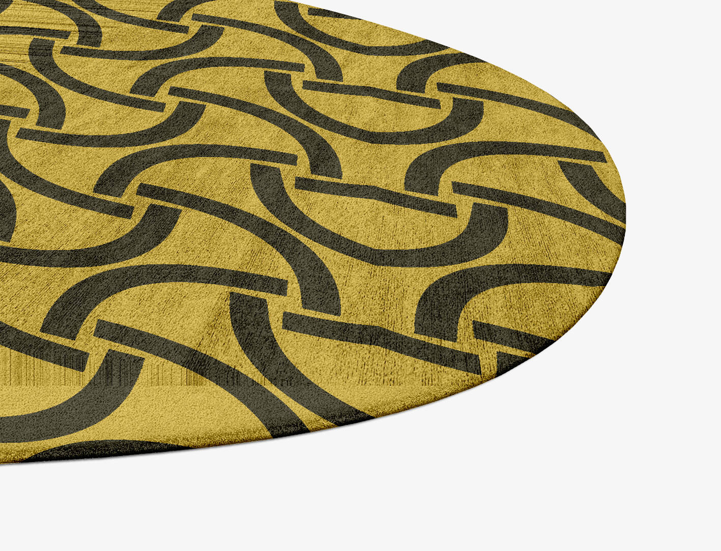 Concave Modern Geometrics Splash Hand Tufted Bamboo Silk Custom Rug by Rug Artisan