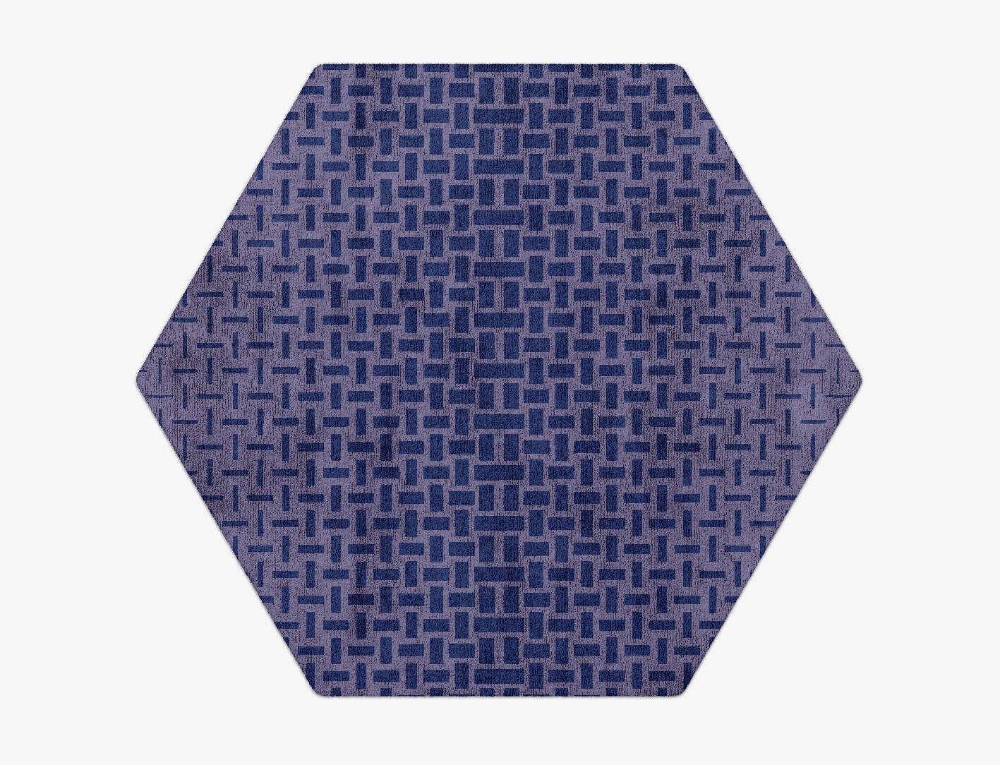 Concentration Modern Geometrics Hexagon Hand Tufted Bamboo Silk Custom Rug by Rug Artisan