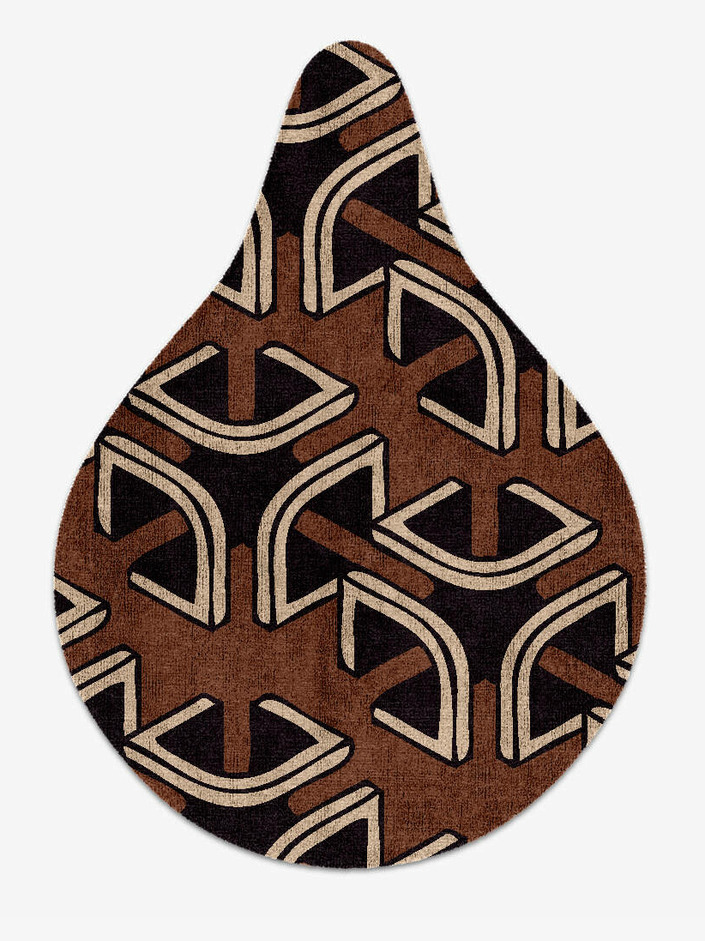 Concord Modern Art Drop Hand Knotted Bamboo Silk Custom Rug by Rug Artisan